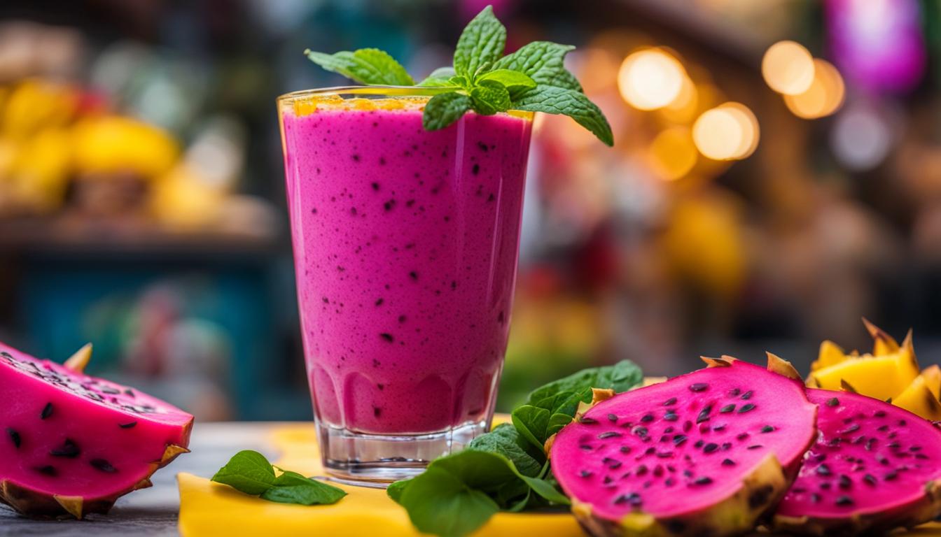 Refreshing Yellow Dragon Fruit Smoothies and Beverages