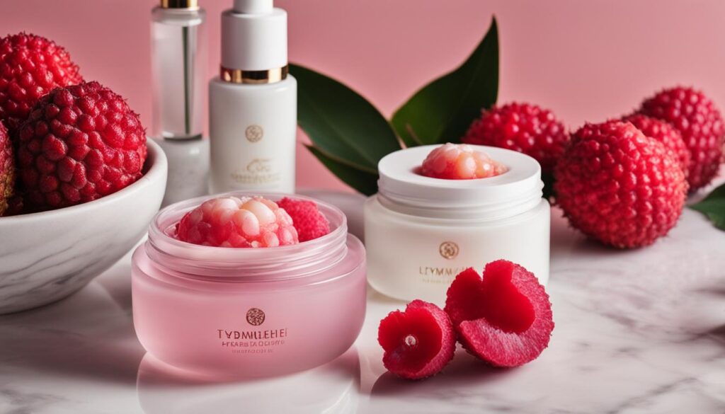 natural skincare with lychee