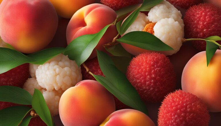 peach and lychee